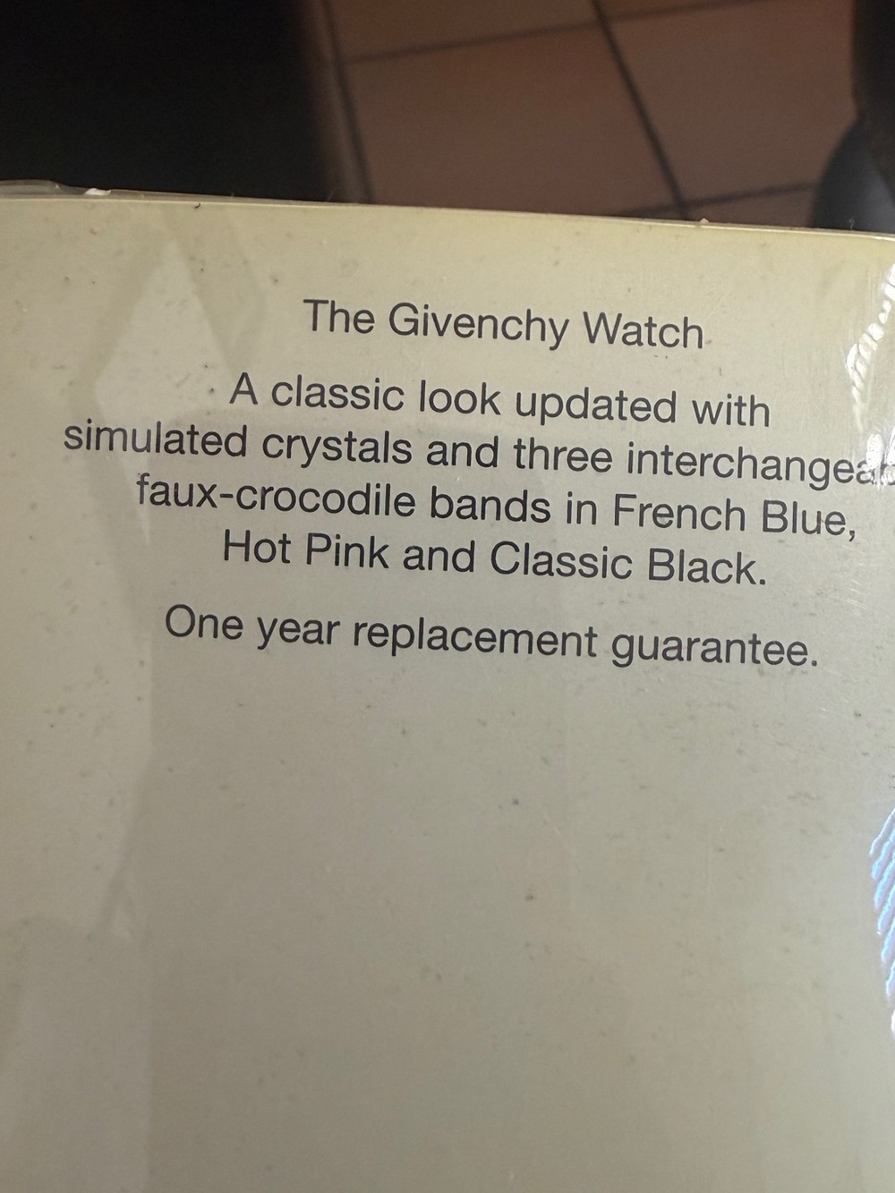 Givenchy Watch Label - Picture 4 of 5